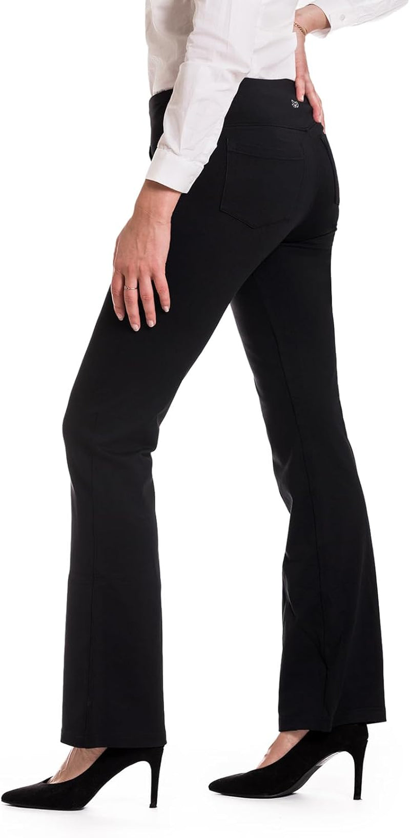 ,5 Pockets,27"/29"/31"/33"/35"/37" Women'S Bootcut Yoga Dress Pants Workout Pant for Commute Work