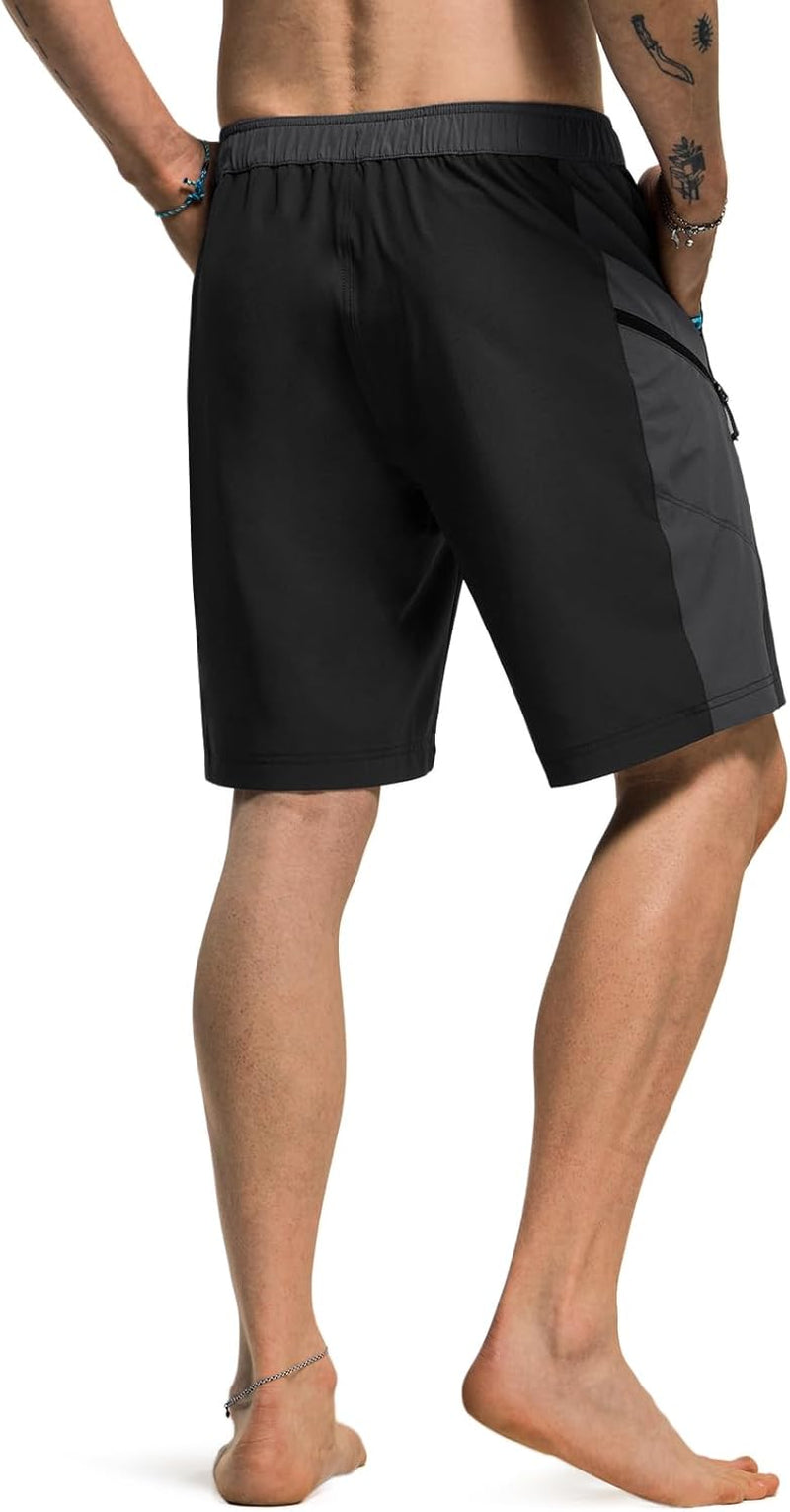 Men'S Swim Trunks, Quick Dry Swimming Beach Board Shorts, Lightweight Swimwear Bathing Suits with Pockets