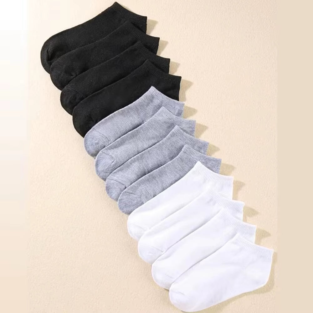 10/20/30/40/50 Pairs of Breathable Deodorant Men'S Low Cut Ankle Socks - Sweat Wicking and Comfortable Summer Wear