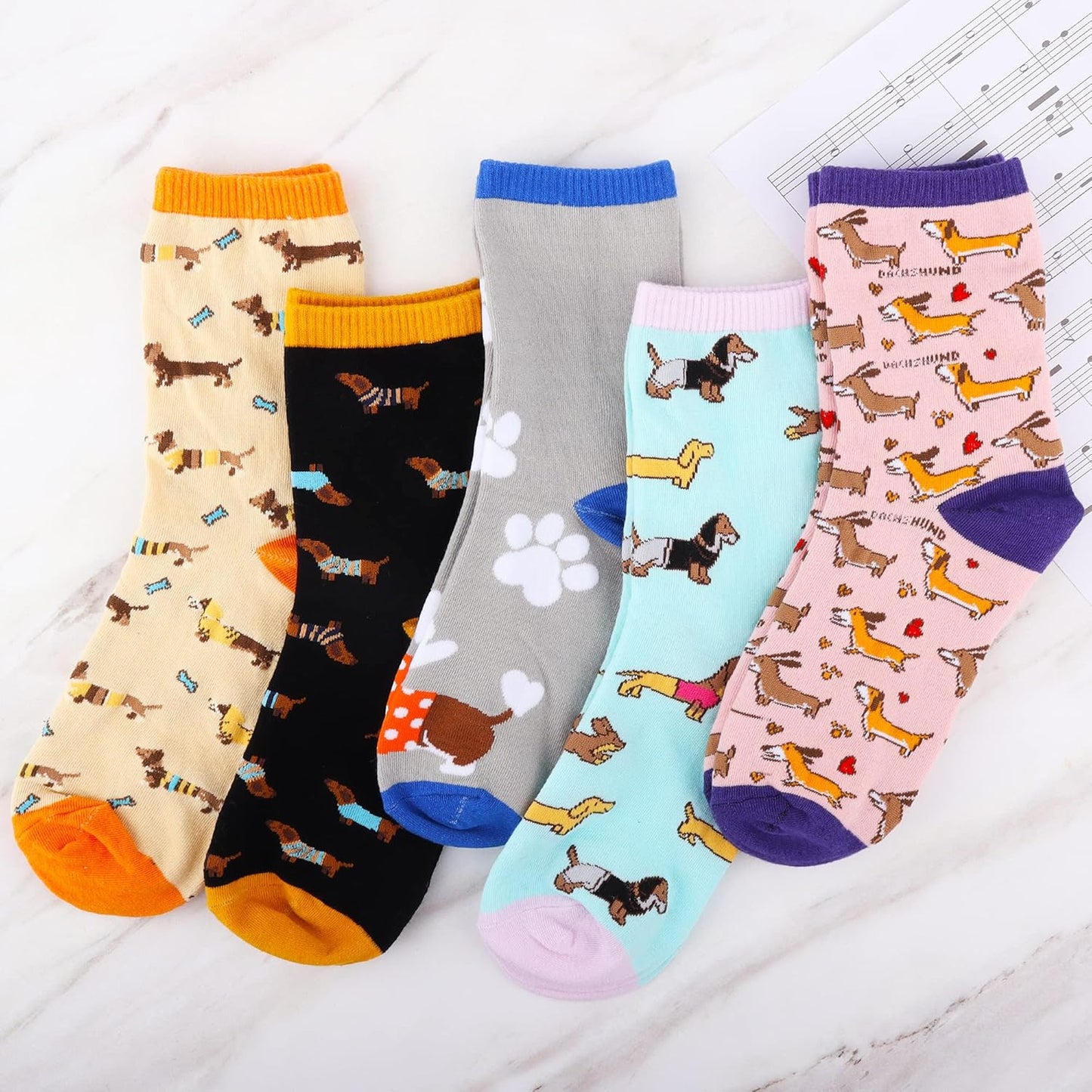 Women'S Cute Socks Dachshund Chicken Bee Hedgehog Panda Gifts for Women